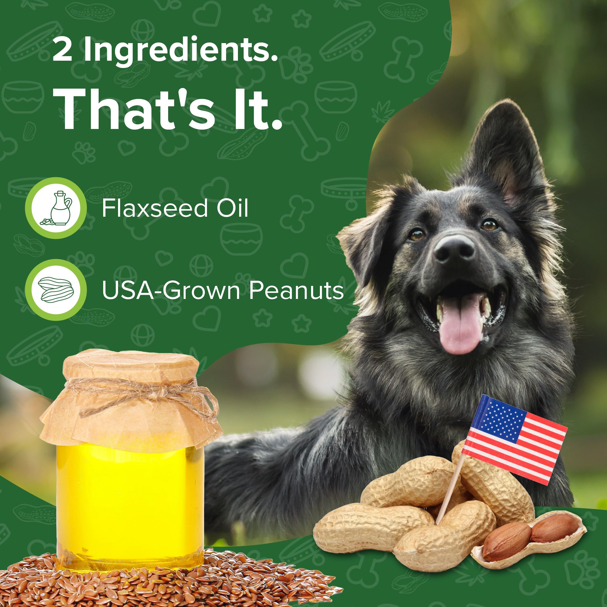 Green Coast Pet peanut butter-in-dog-toy shows mess-free stuffing for enrichment