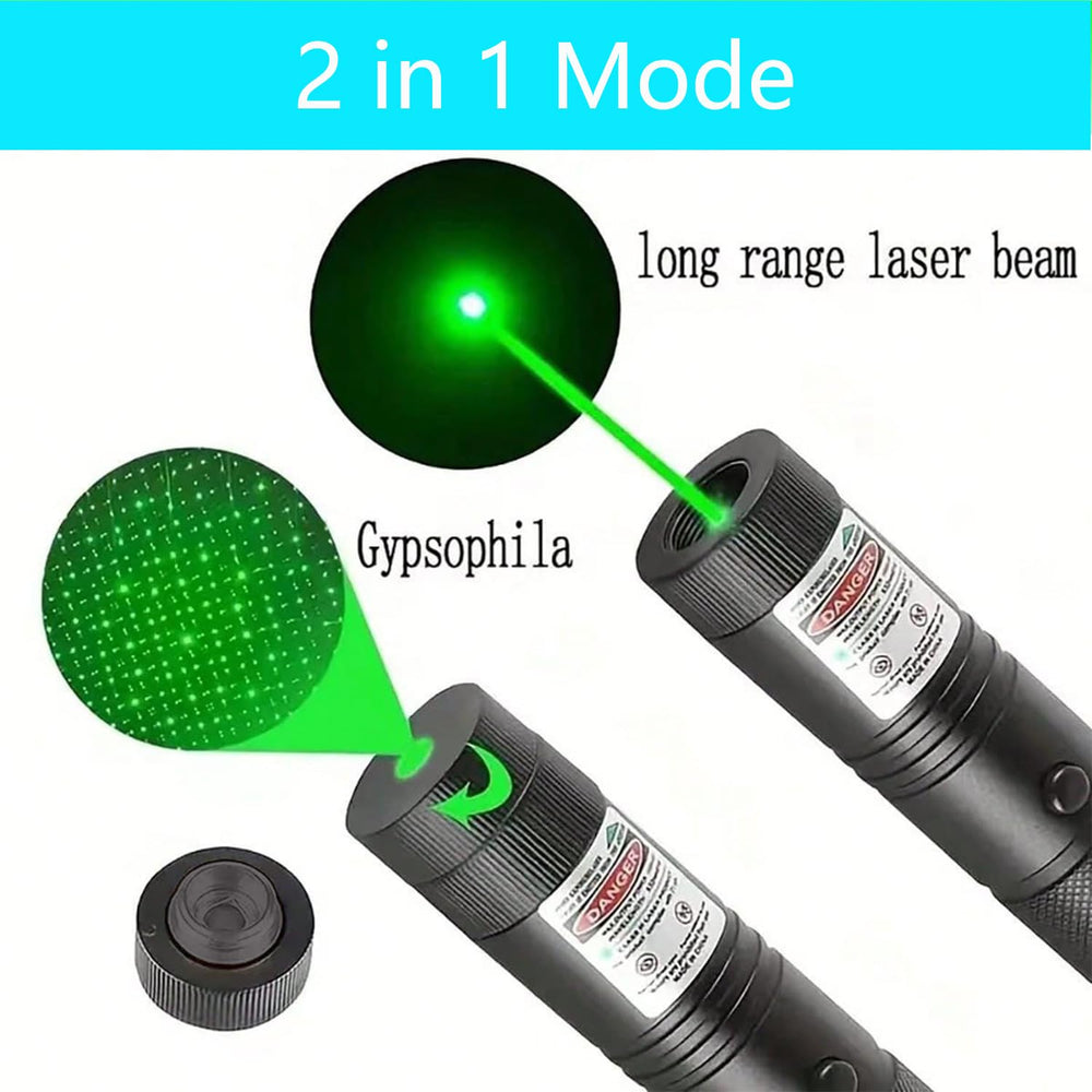 Green Laser Pointer durable aluminum construction offers sturdy, reliable use.