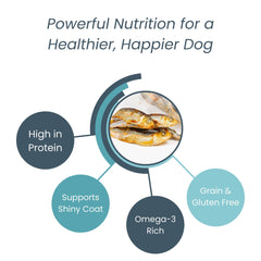 green paws gluten-free herring cat treats packaged view shows single-ingredient simplicity