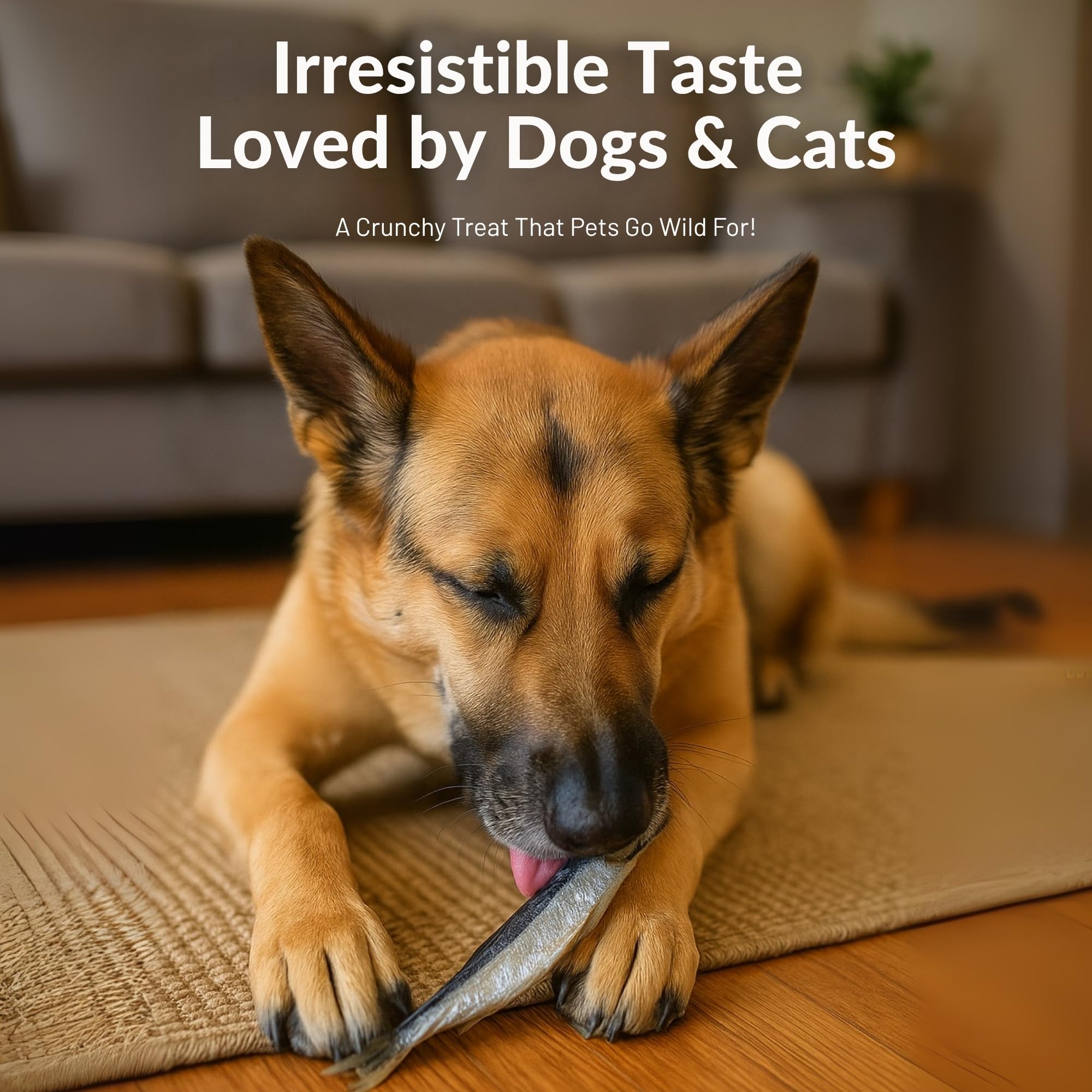green paws turmeric-infused herring photo suggests antioxidant-friendly flavor for joint-friendly treats.