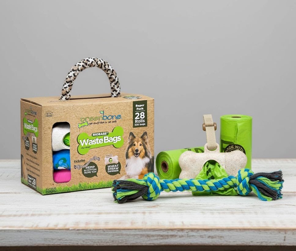 Greenbone BioBase 28-roll bulk value highlights convenient refills for busy walks.