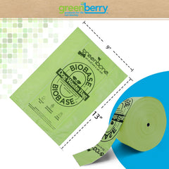 Greenbone BioBase bags roll in dispenser-ready packaging for easy home use.