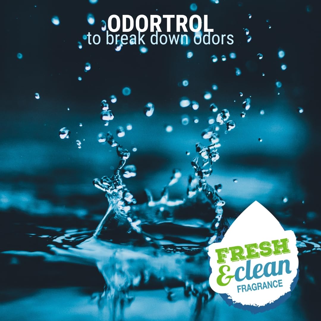 GreenGroom Odor Eliminator label detail emphasizes Odortrol driven odor reduction.