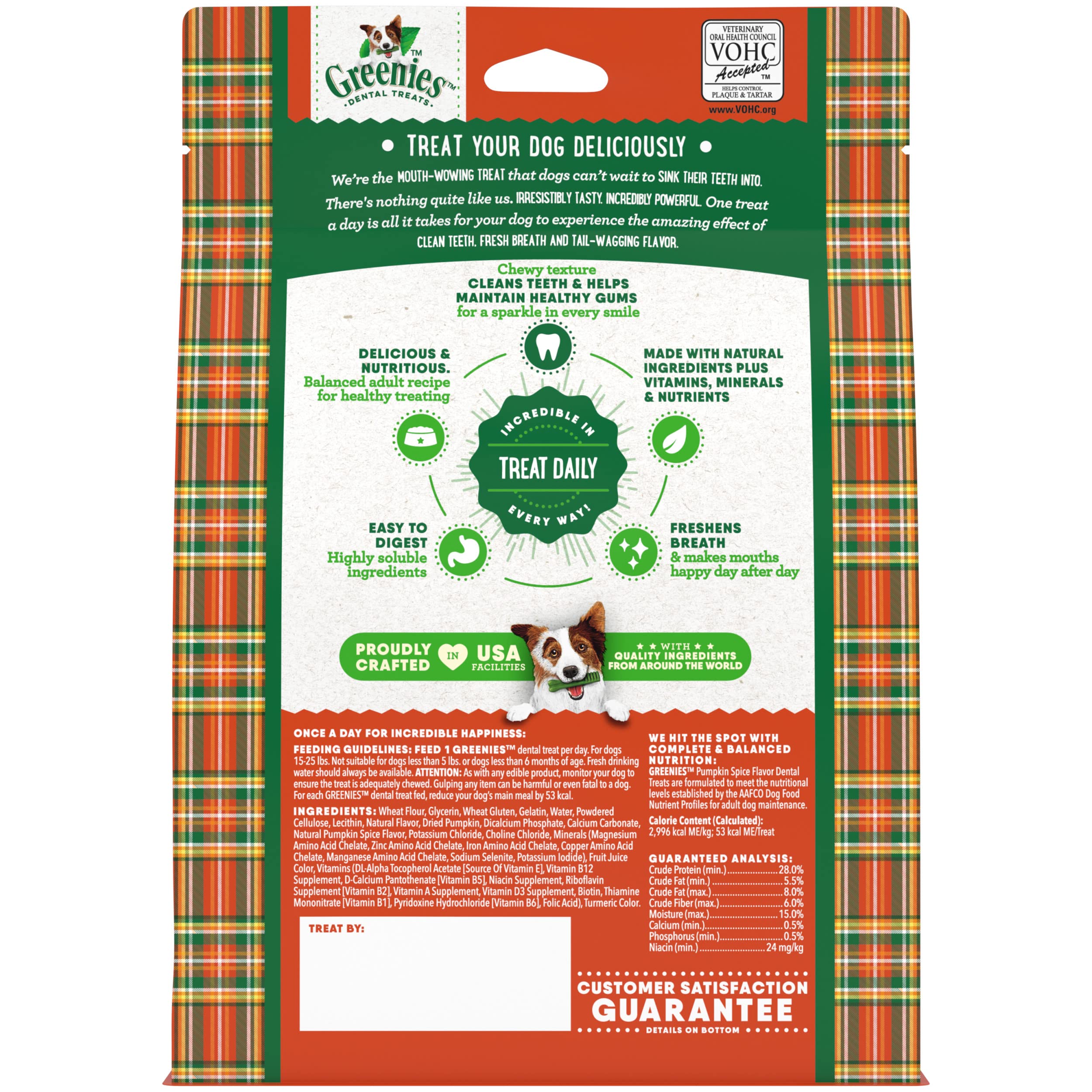 Greenies 12oz pack with 20-count treats for longer dental routines.