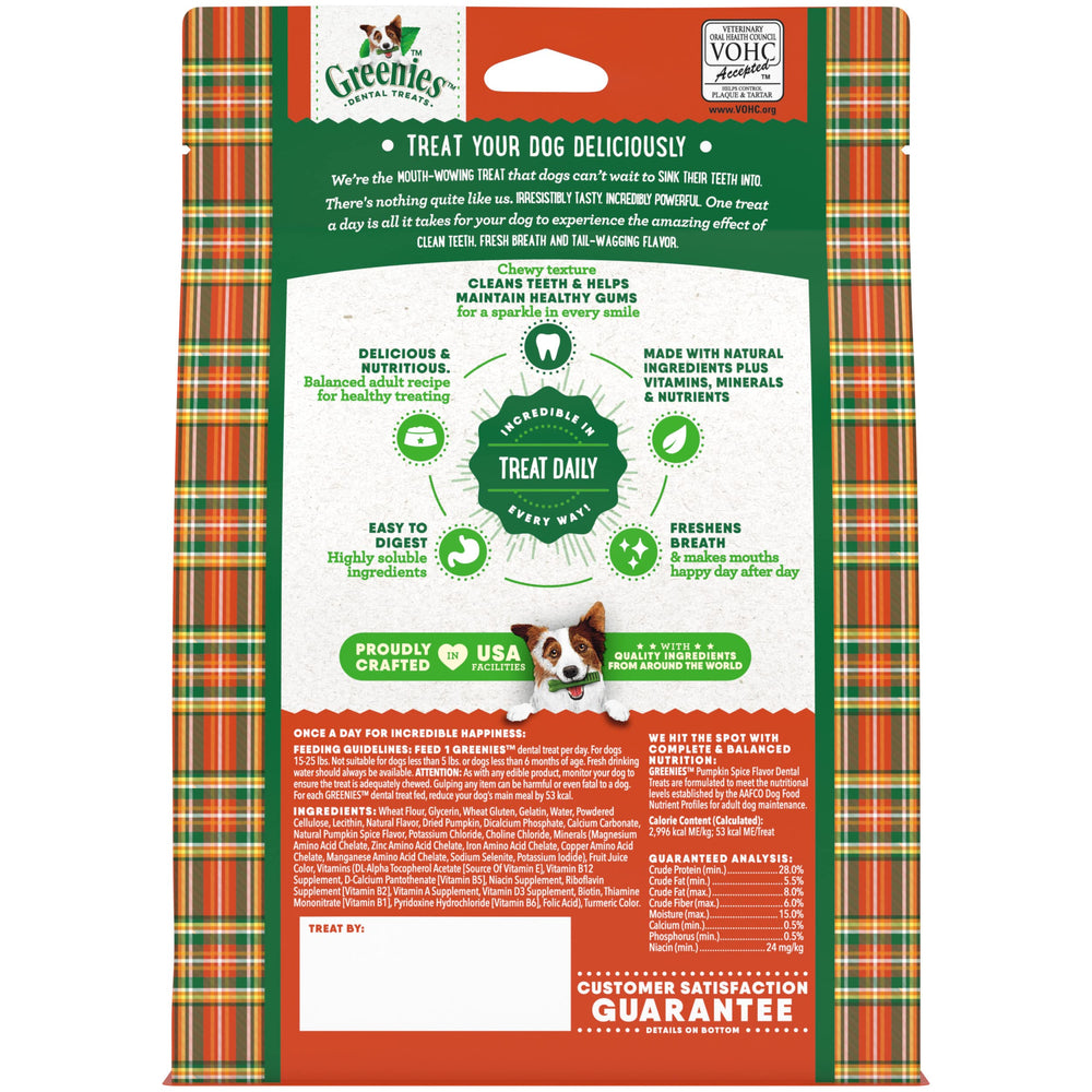 Greenies 12oz pack with 20-count treats for longer dental routines.