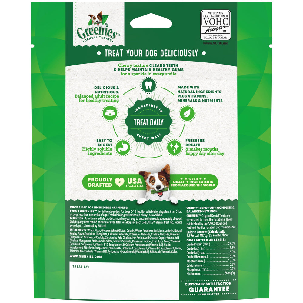 Greenies breath-freshening effect visual implies fresher breath potential.