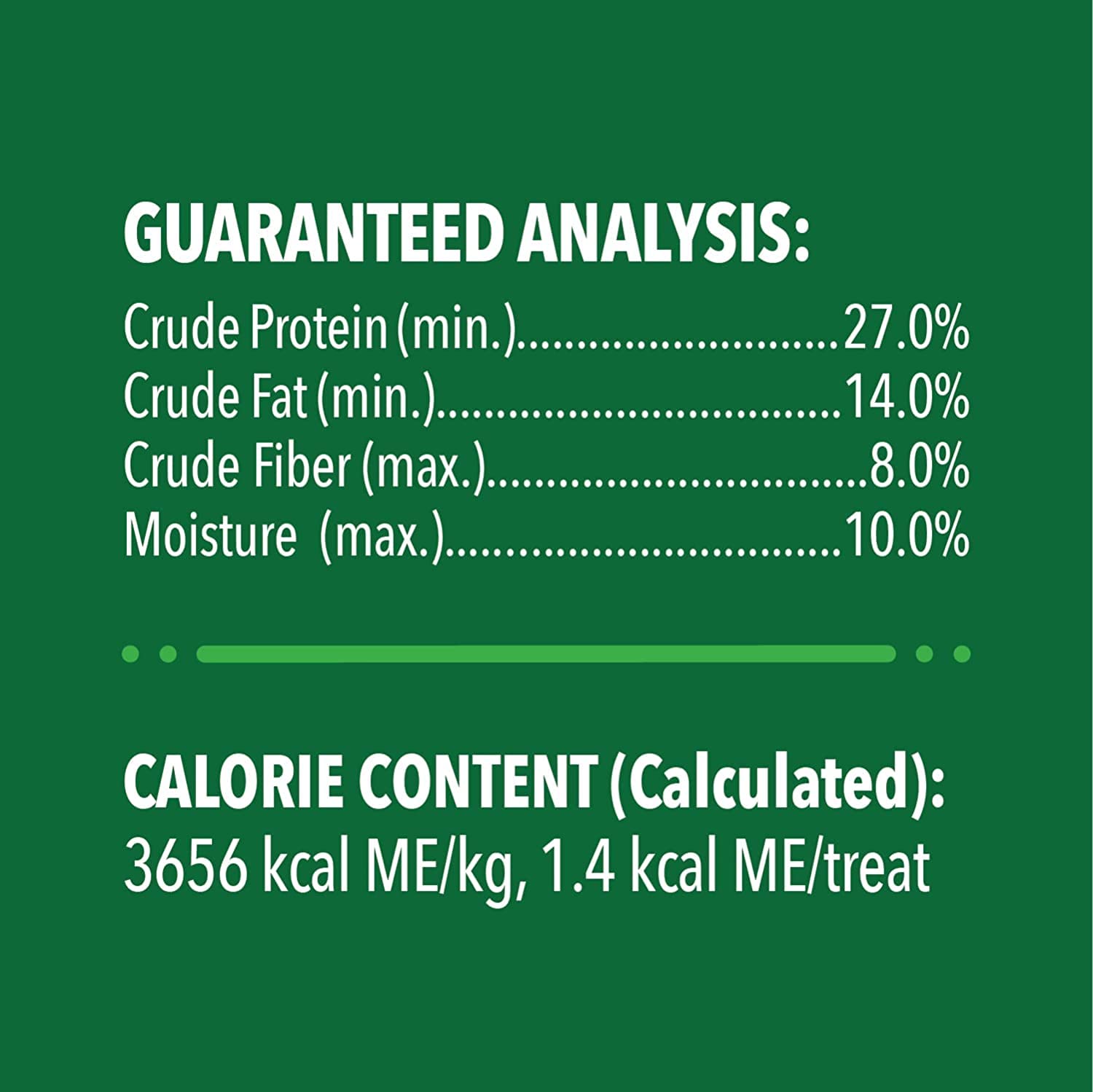 Greenies crunchy cat treats texture detail emphasizes crunch that supports oral health