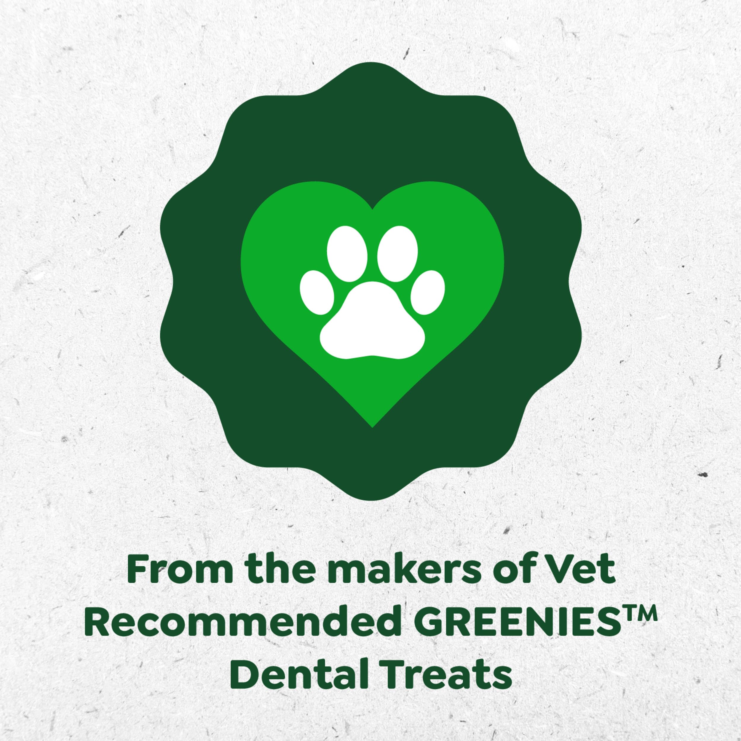 Greenies Daily-Use tub shown for convenient ongoing digestive care.