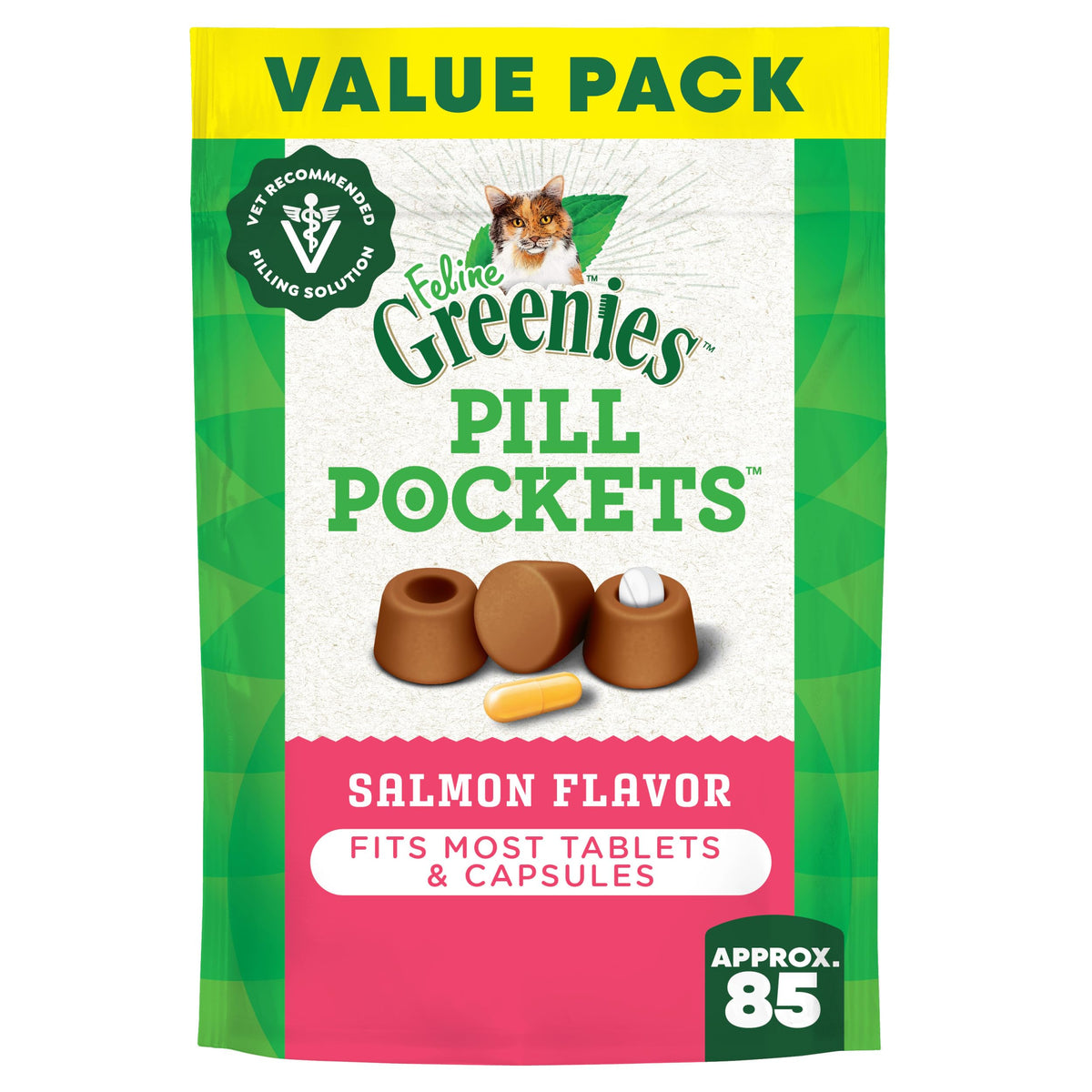 Greenies Feline Pill Pockets pouch ready for easy medicine time
