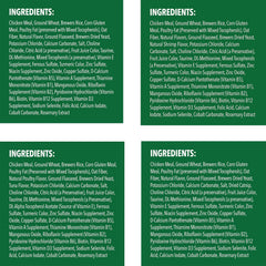 Greenies four-flavor treats close-up bag shows texture and flavor variety for cats