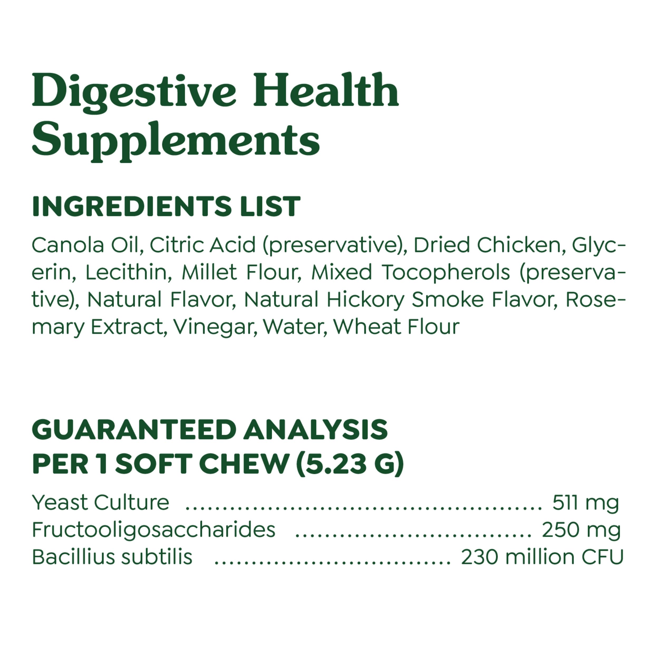 Greenies National Animal Supplement Council seal confirms quality and safety.