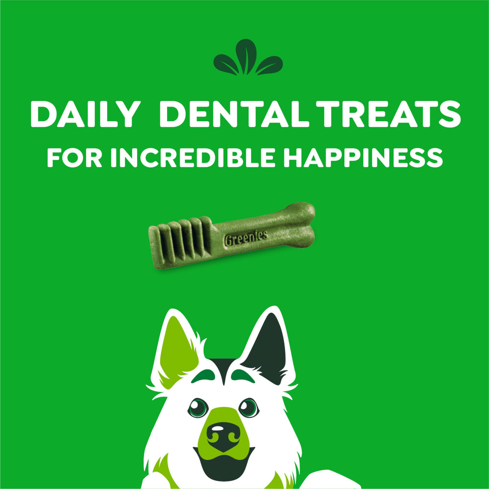 Greenies Original Large Dental Treats pack back reseal aids freshness and convenience