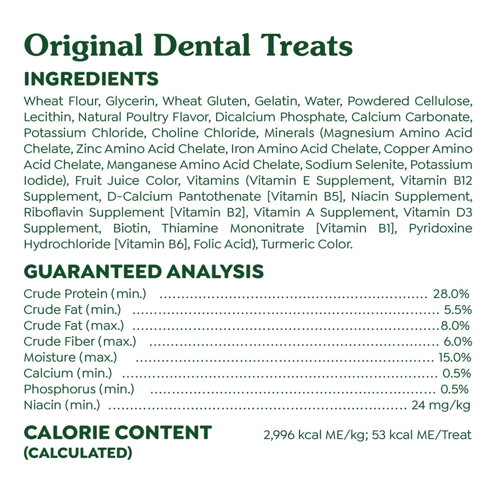 Greenies Original Teenie 65-count bag demonstrates easy daily routines