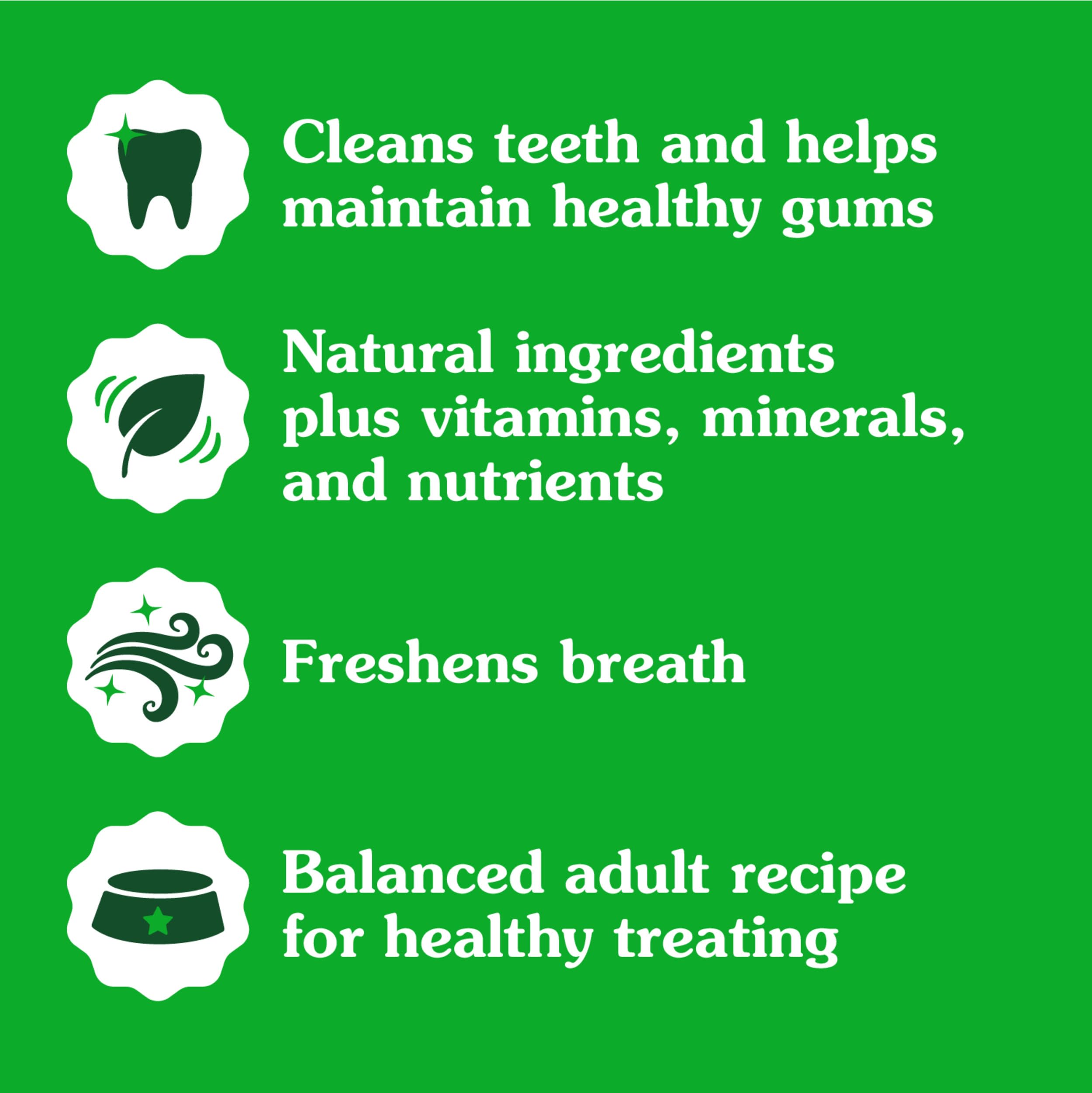 Greenies Original Teenie small-breed illustration emphasizes bite-size convenience