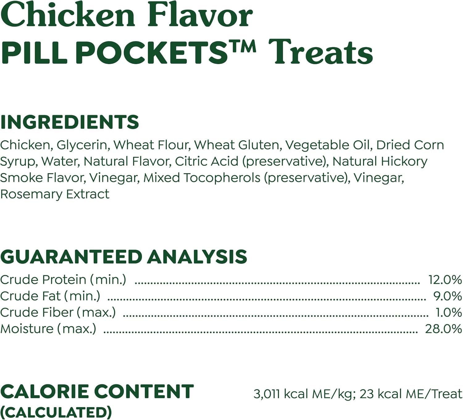 Greenies Pill Pockets chicken flavor helps dogs accept meds willingly