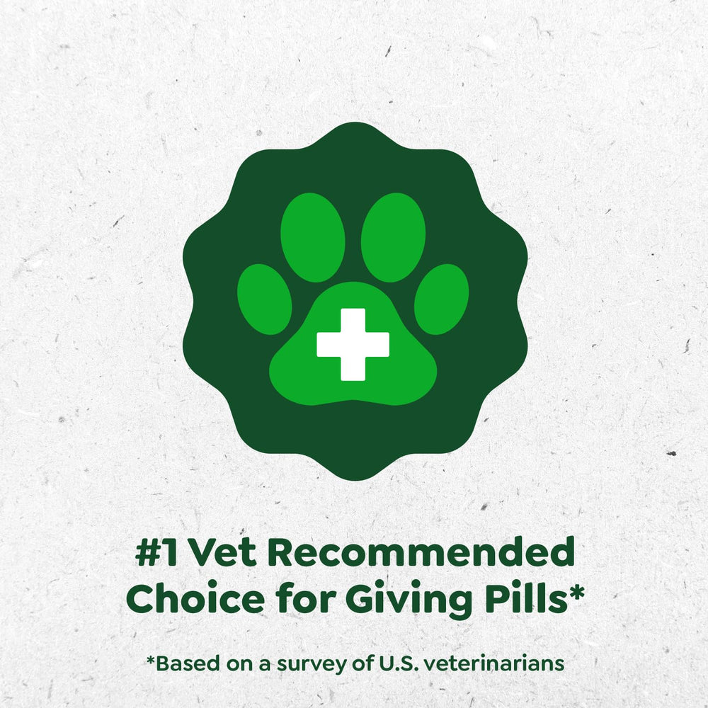Greenies Pill Pockets small packaging display emphasizes value.