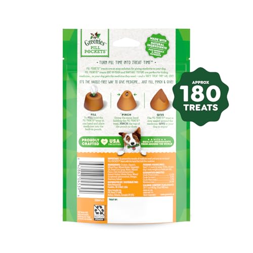 Greenies Pill Pockets dog with pill demonstrates discreet medicine masking