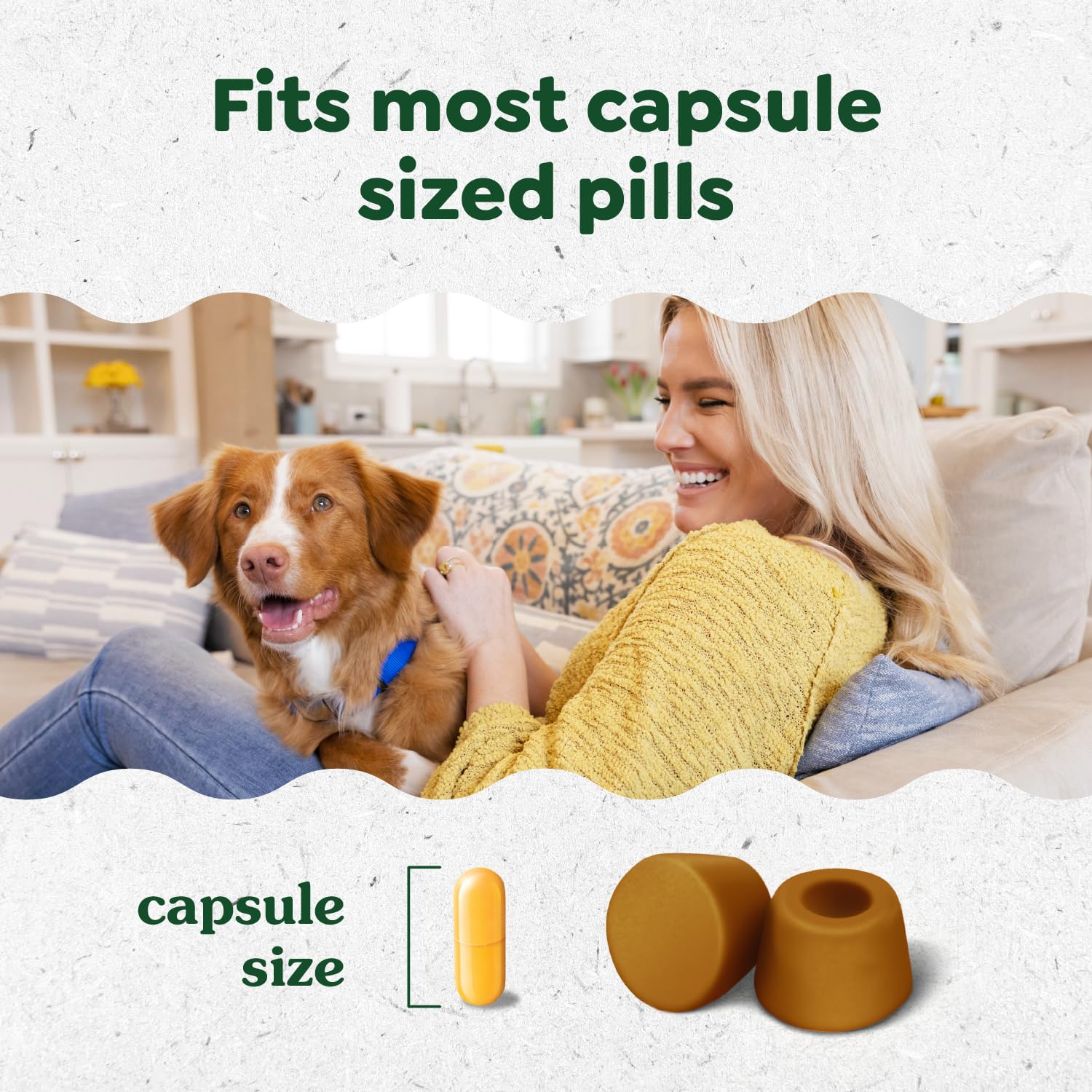 Pinch and seal Greenies Pill Pockets for mess-free serving.