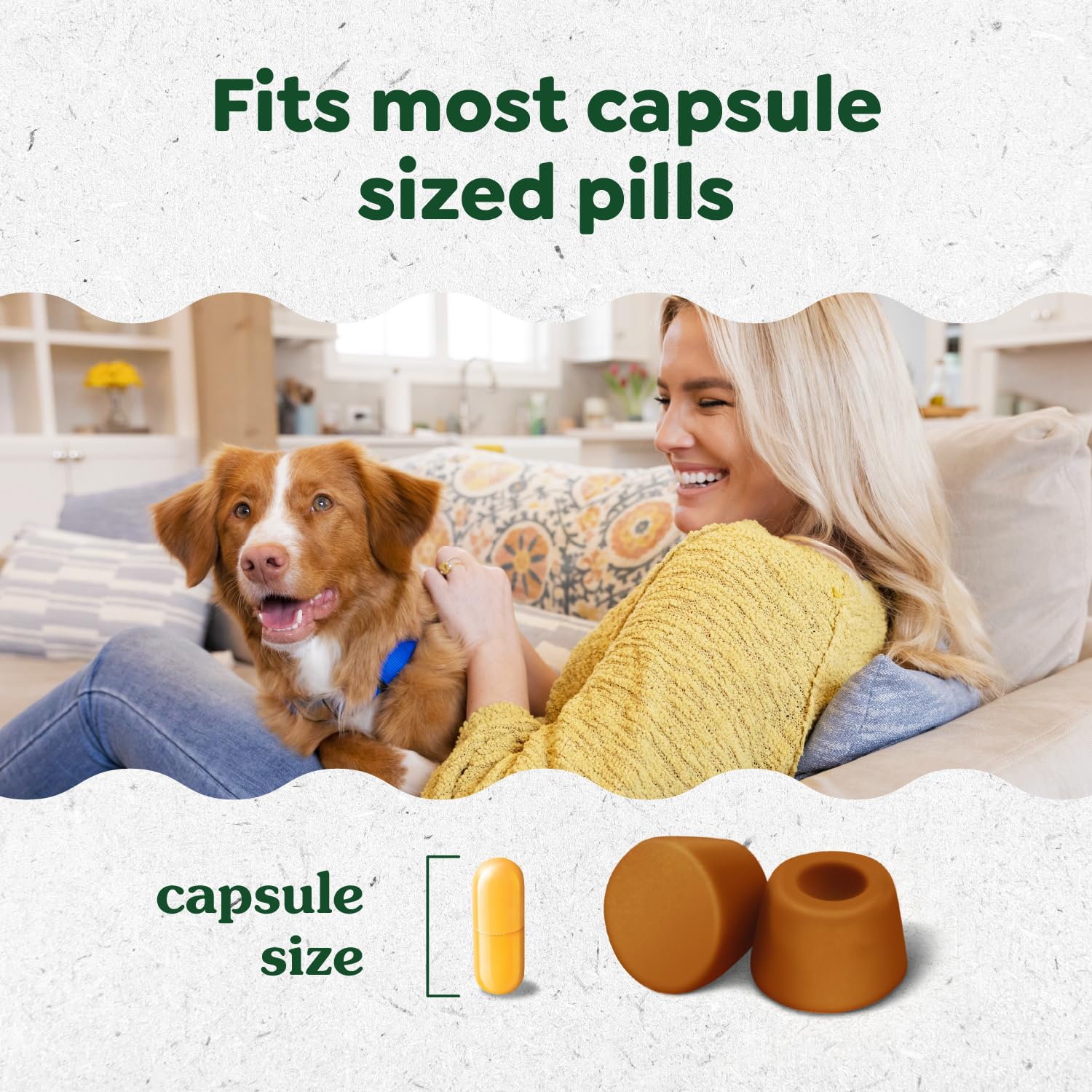 Greenies Pill Pockets vet-recommended badge signals trusted medicating aid