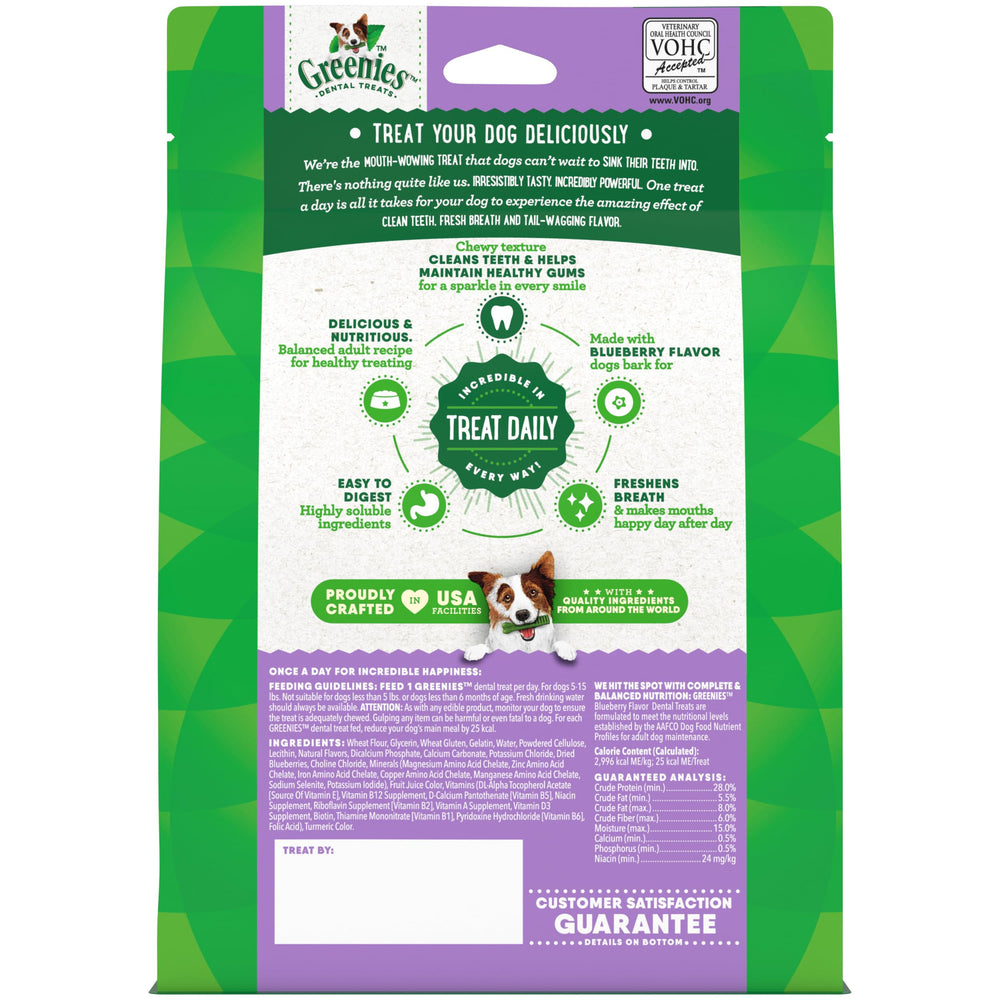 Greenies Teenie Blueberry 5-15 lb image highlights small-dog use cases