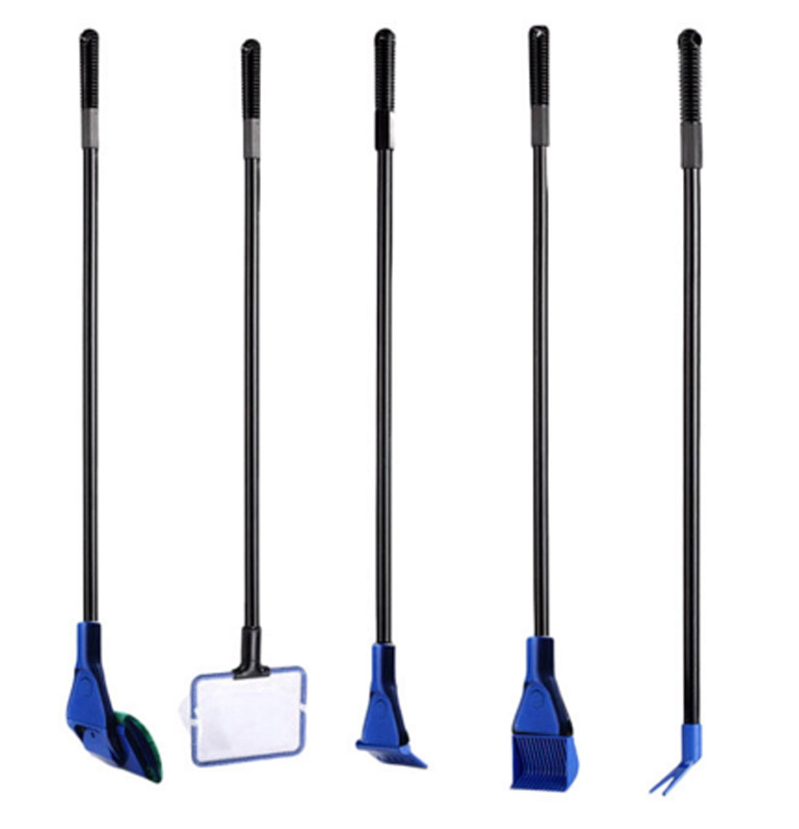 GreenJoy algae scraper extended to 21.6 inches for easy glass cleaning.