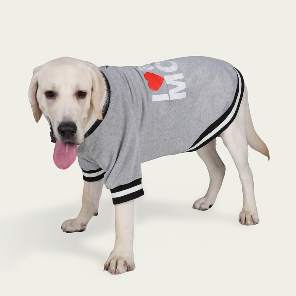 GreenJoy Cute Dog Sweater back design with MOM or DAD print for personality