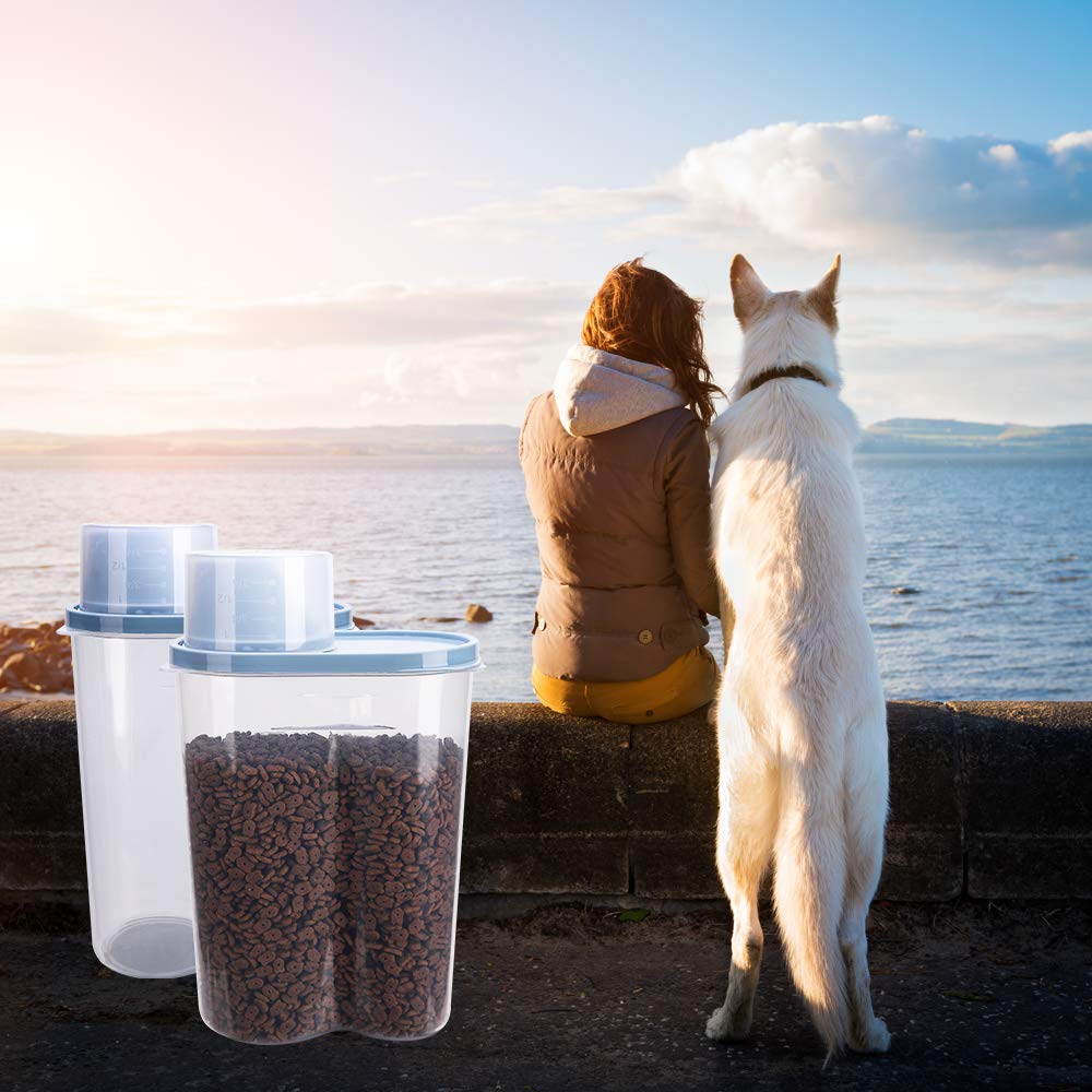 GreenJoy two-pack compact storage simplifies pet food organization