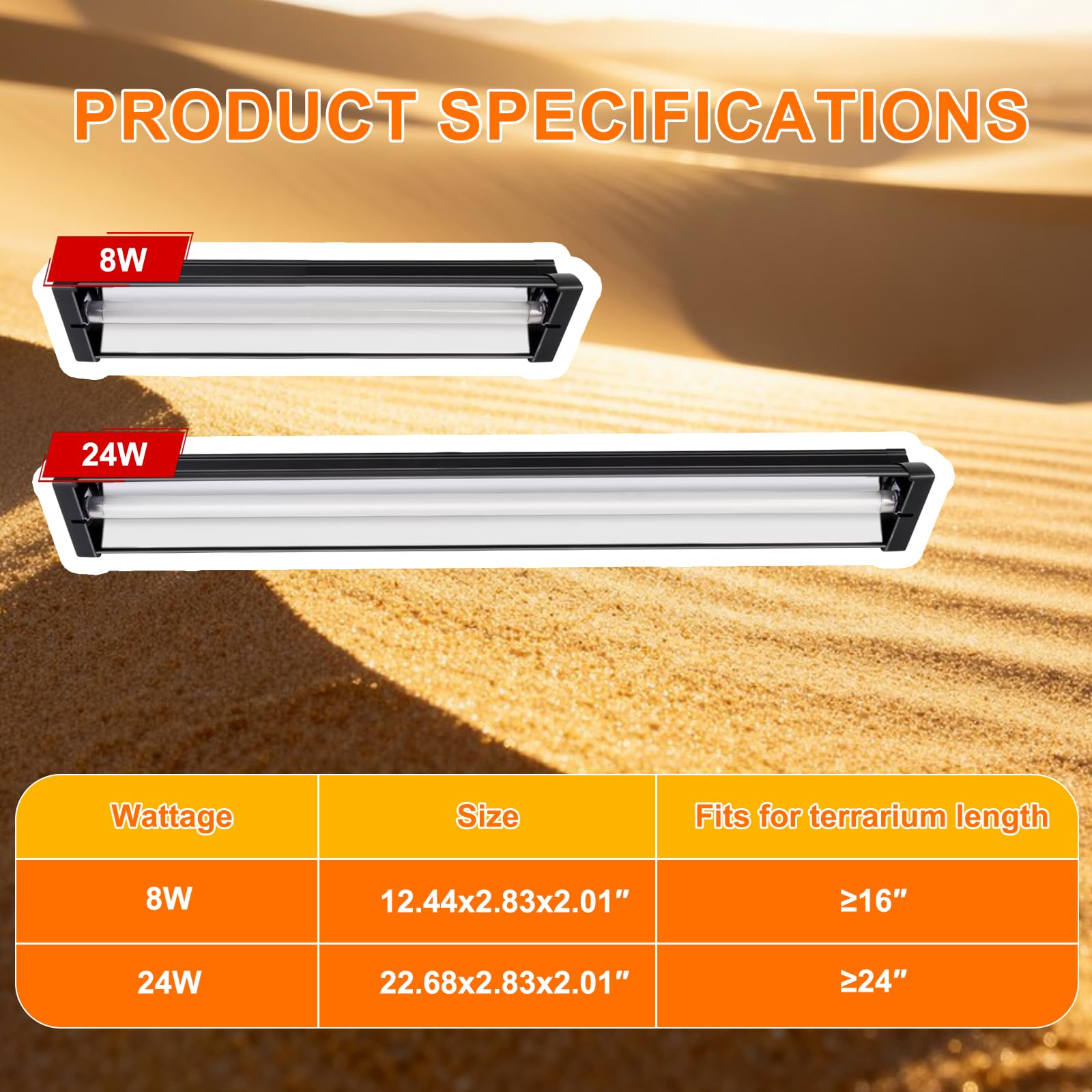 GREENPAW T5 UVB Light aluminum-frame aids heat dissipation during use