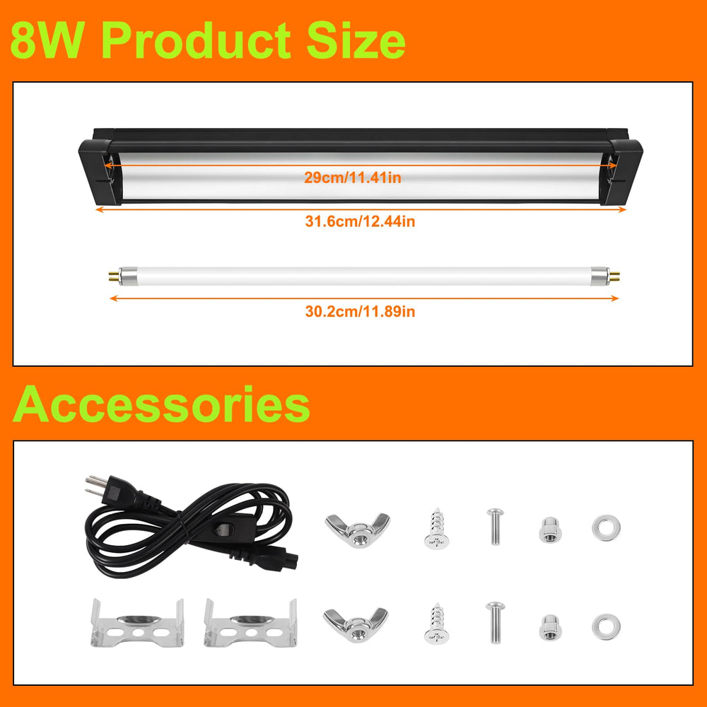 GREENPAW T5 UVB Light end-covers provide safe installation in tanks