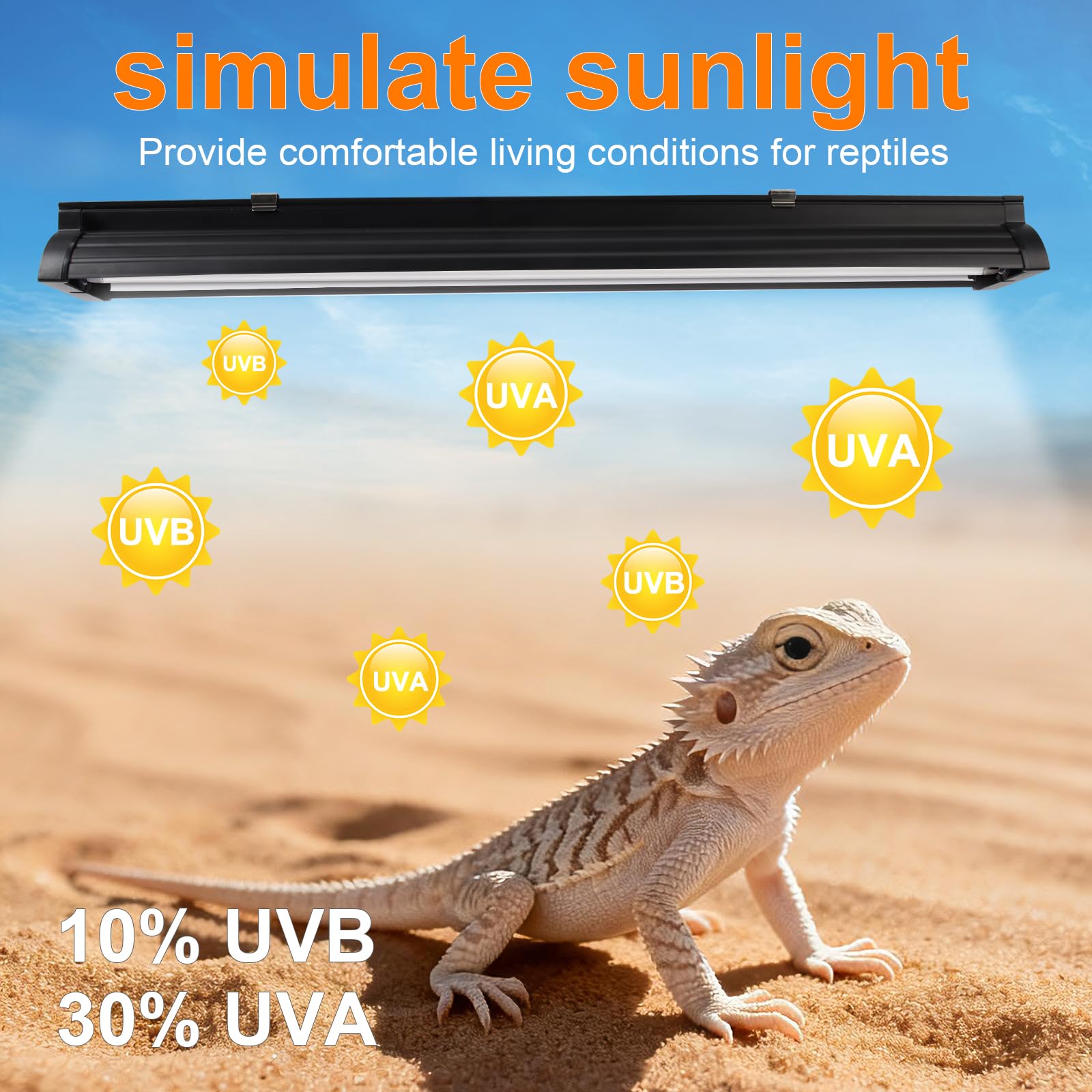 GREENPAW T5 UVB Light with mirror-reflector boosts UVB for efficient basking