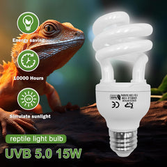 GREENPAW UVB Light 10% UVB 30% UVA output supports daytime activity.