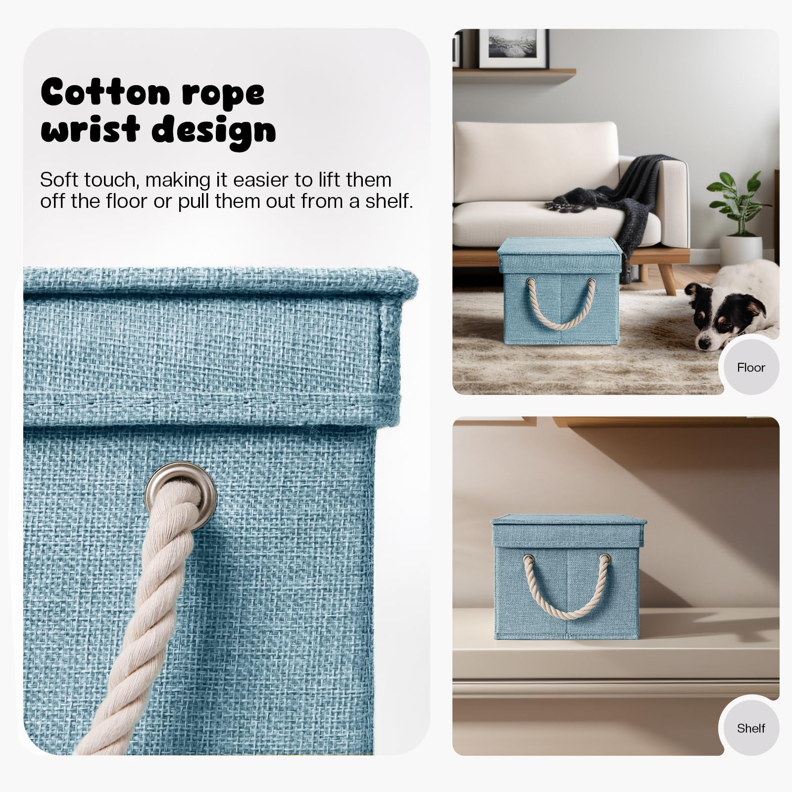 GreenPetopia bedroom storage bin stores plush toys neatly and stacks against the wall.