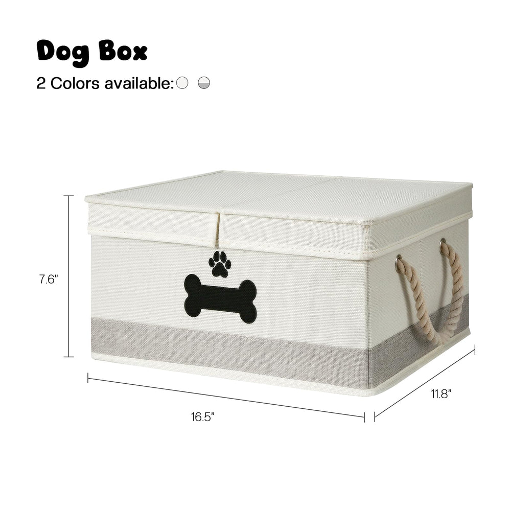 GreenPetopia beige-gray toy basket blends with living room decor and pet accessories.