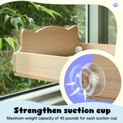 GreenPetopia cat window perch height adjustment demonstrates flexible fit for different windows.