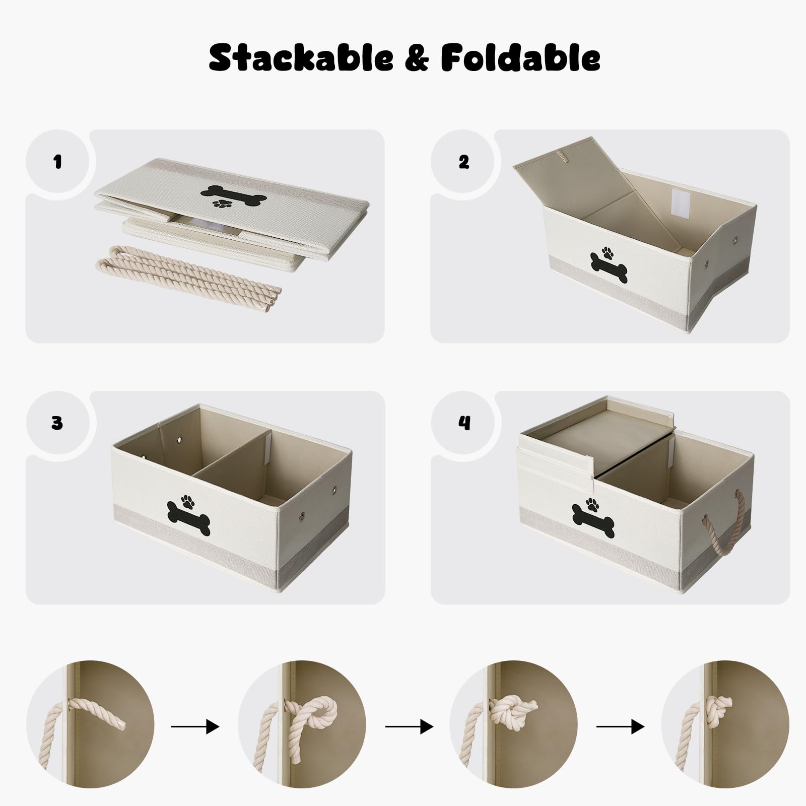 GreenPetopia stackable and foldable design saves space when you need extra room.