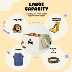 GreenPetopia dog-toy-bin collapsible flat for space-saving storage