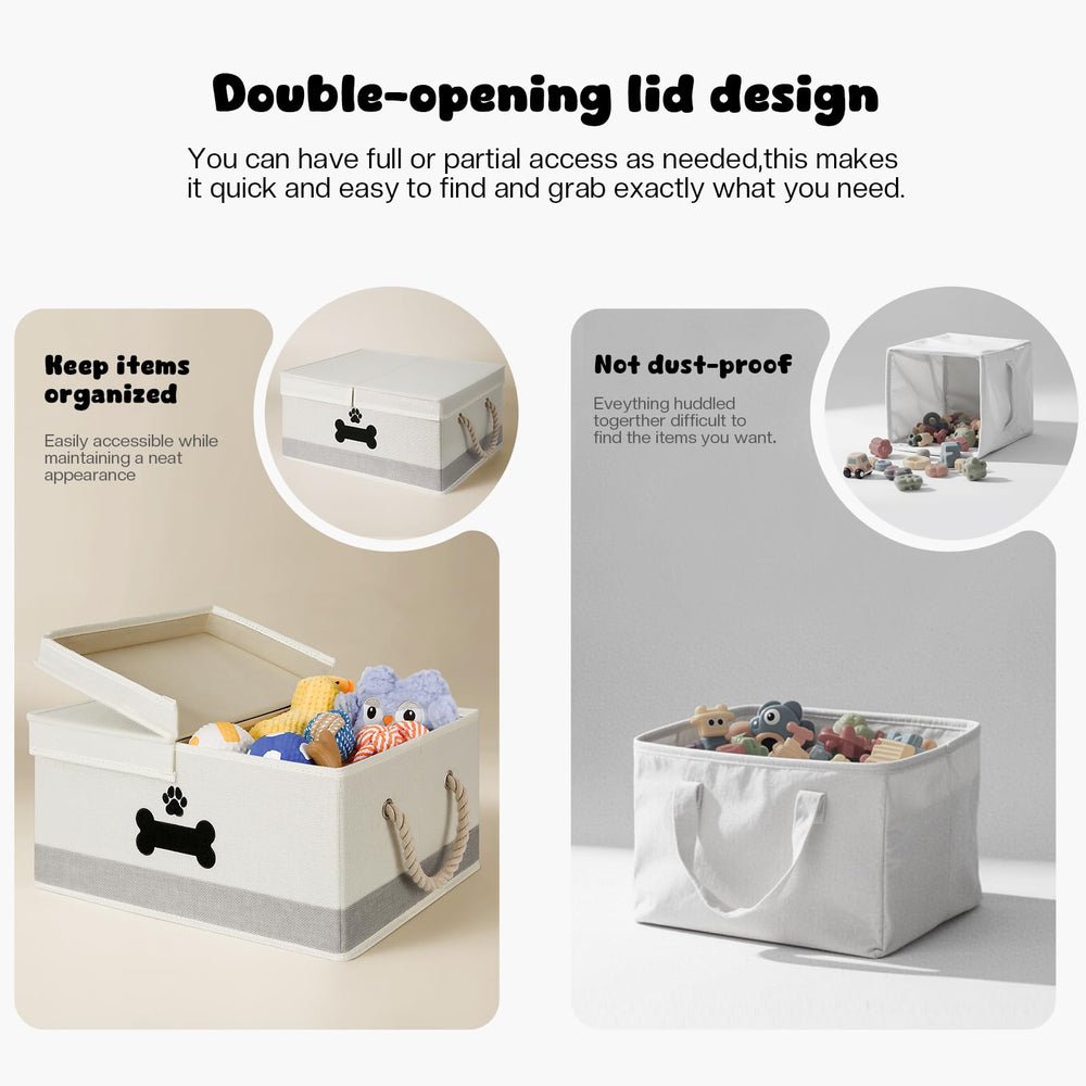 GreenPetopia lightweight yet sturdy storage keeps toys organized without bulk.