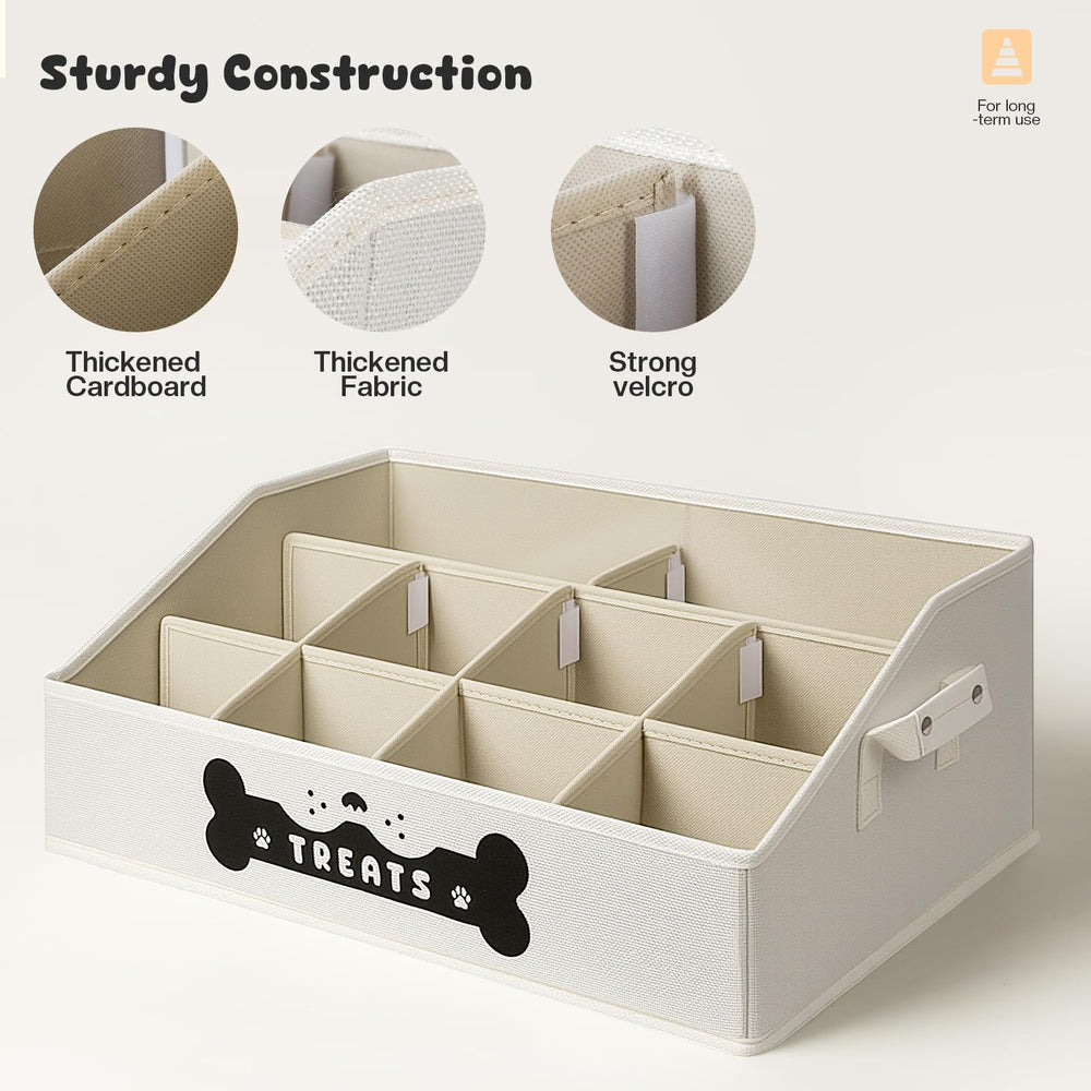 GreenPetopia dog treat container beige tone on countertop highlights compact design