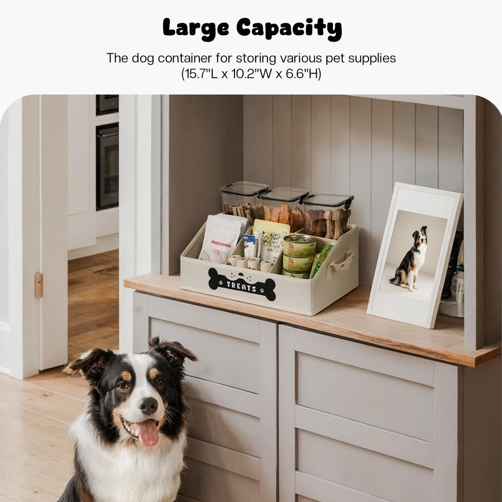 GreenPetopia dog treat container removable-dividers enabling flexible organization