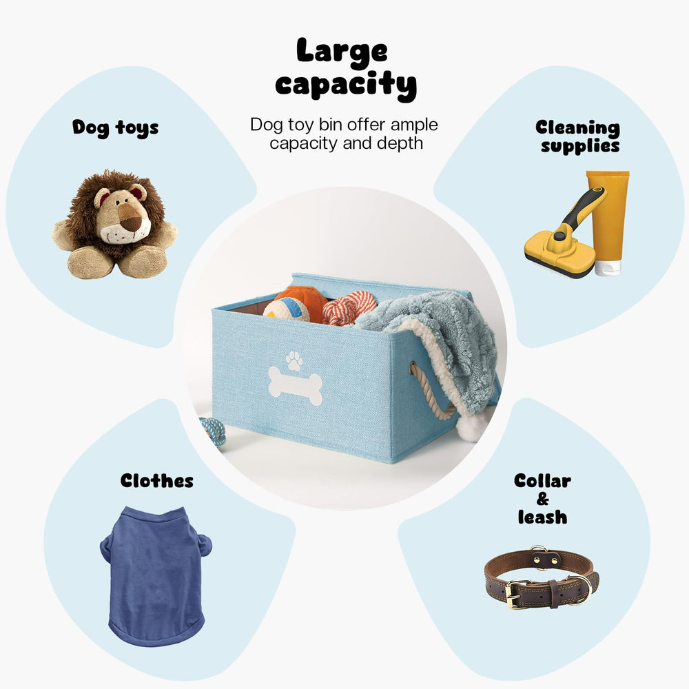 GreenPetopia durable fabric bin with cardboard reinforcement maintains shape and neat appearance.