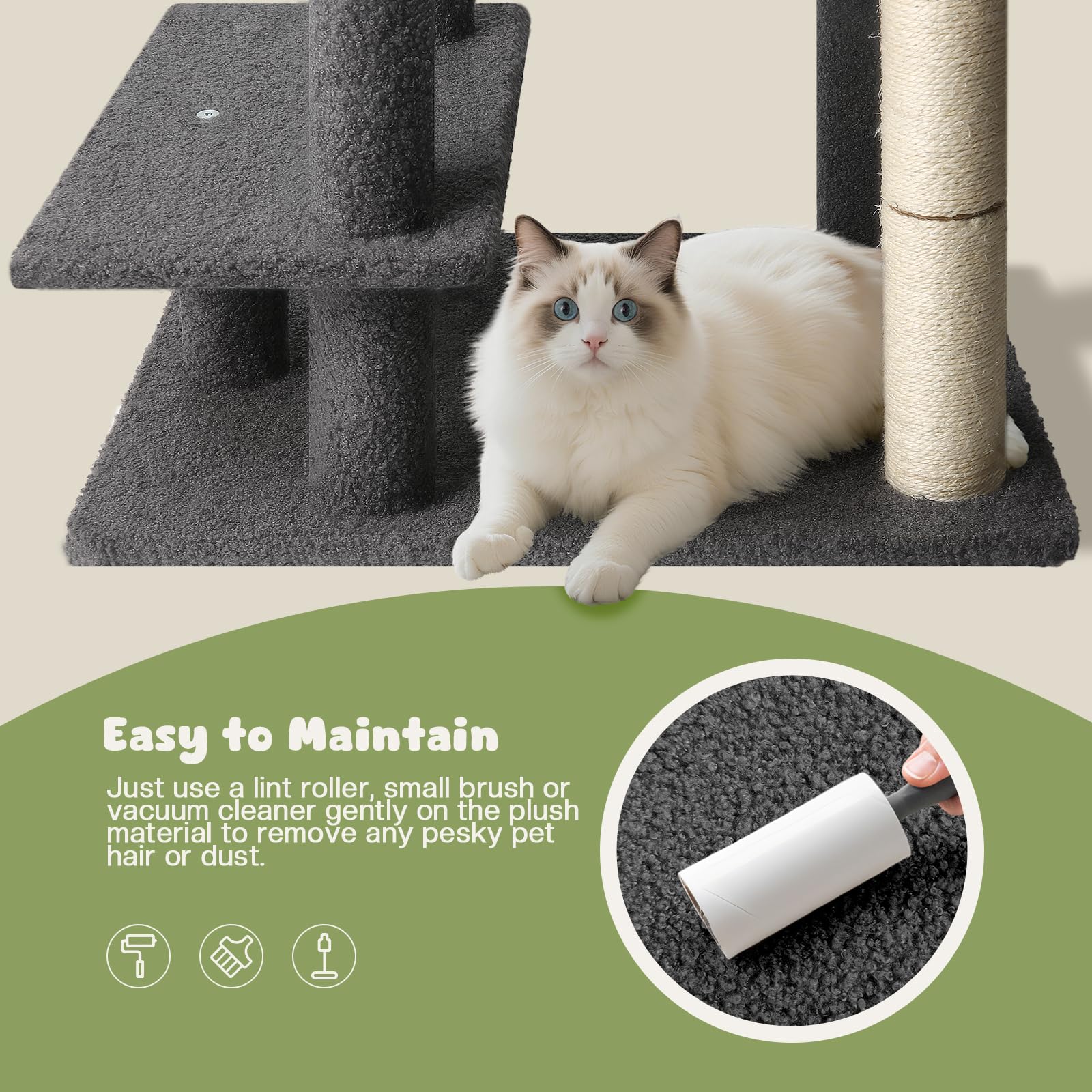 GreenPetopia plush-covered steps simplify access to couches and beds, reducing jump strain for aging pets.