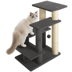 GreenPetopia 4-step pet steps top sleeping area offers a cozy perch for naps and cuddles.