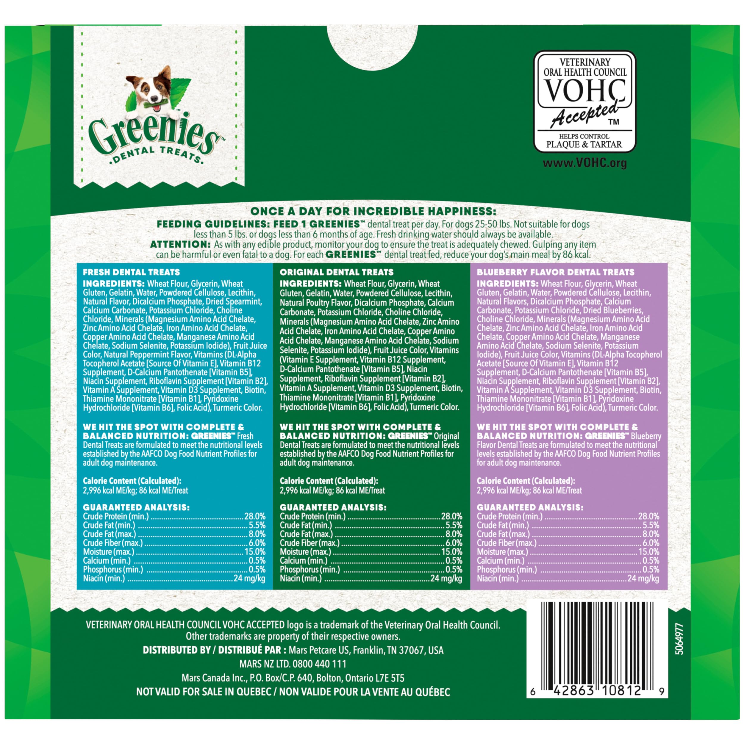 Greenies 36-count box in pantry, highlighting convenient multi-pack.