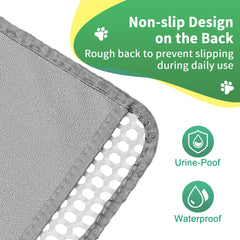 GRELY two-layer waterproof mat traps urine and resists scratches