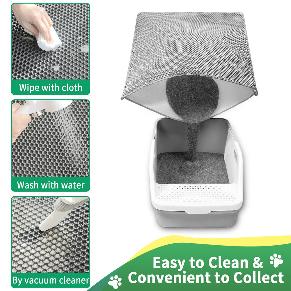 GRELY quick dry cleaning system for fast litter removal and easy upkeep