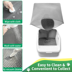 GRELY quick dry cleaning system for fast litter removal and easy upkeep
