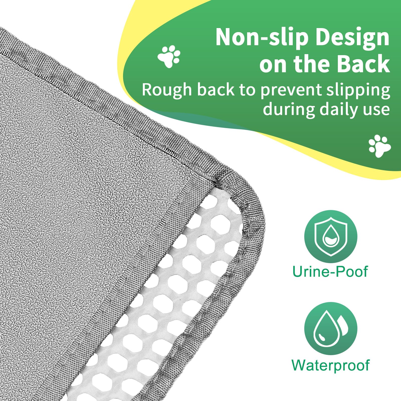 GRELY non slip base on floor prevents shifting during use