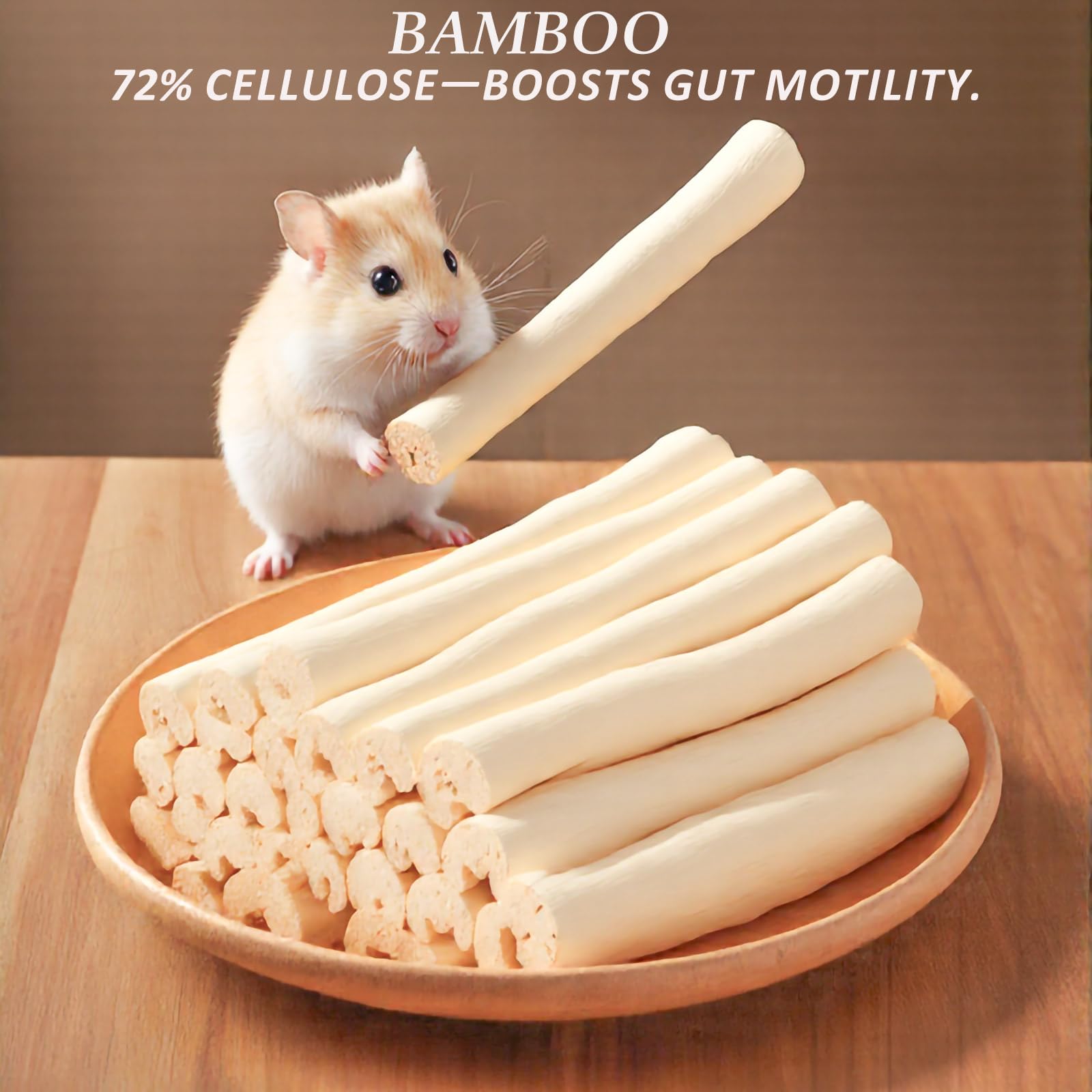 GREMBEB bunny-chew-stick-sweet-bamboo close-up—tasty chew for daily nibbling