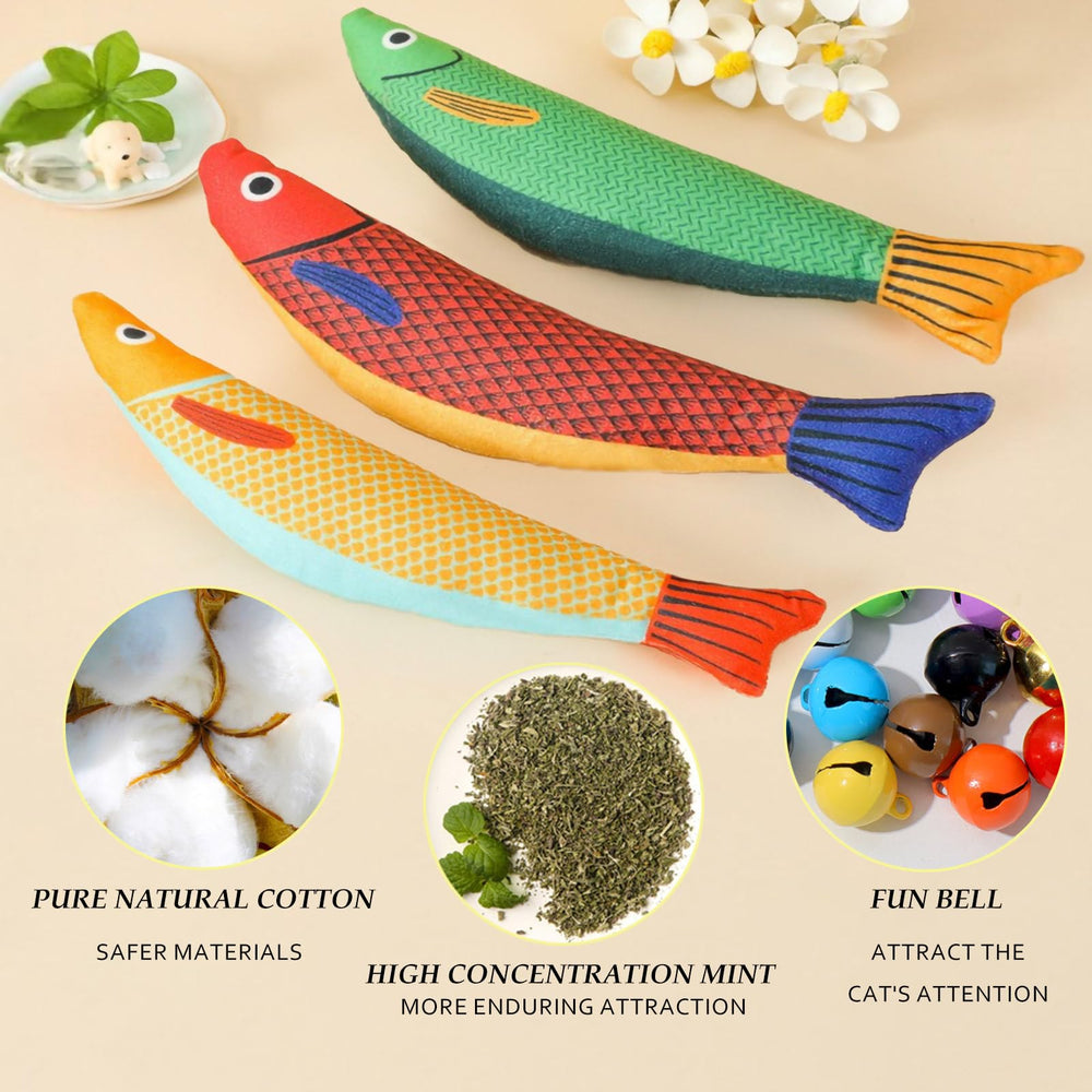 GREMBEB cat grass stick promotes safe chewing and fresh breath during play.