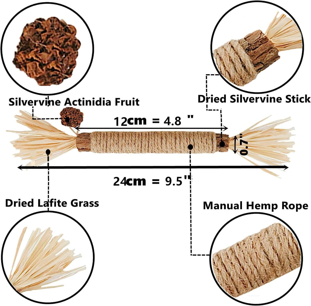 GREMBEB cat teeth dental toy action shows refreshing chewing and plaque-exfoliating potential.
